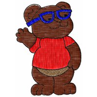 Nášivky Medvěd s brýlemi