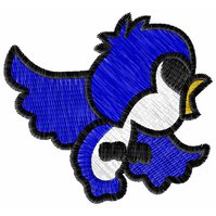 Nášivky Pták modrý