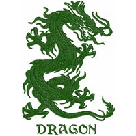 Výšivka Drak + Dragon
