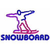 Výšivka Snowboardista